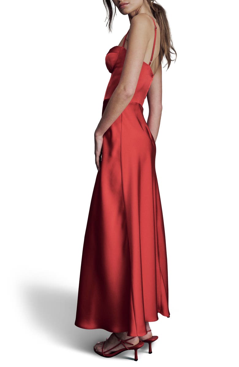 Katie May Flora Seamed Cocktail Dress, Alternate, color, Red