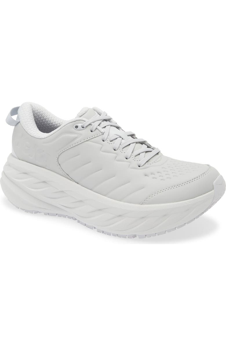 HOKA Bondi SR Water Resistant Sneaker, Main, color, Harbor Mist / Lunar Rock