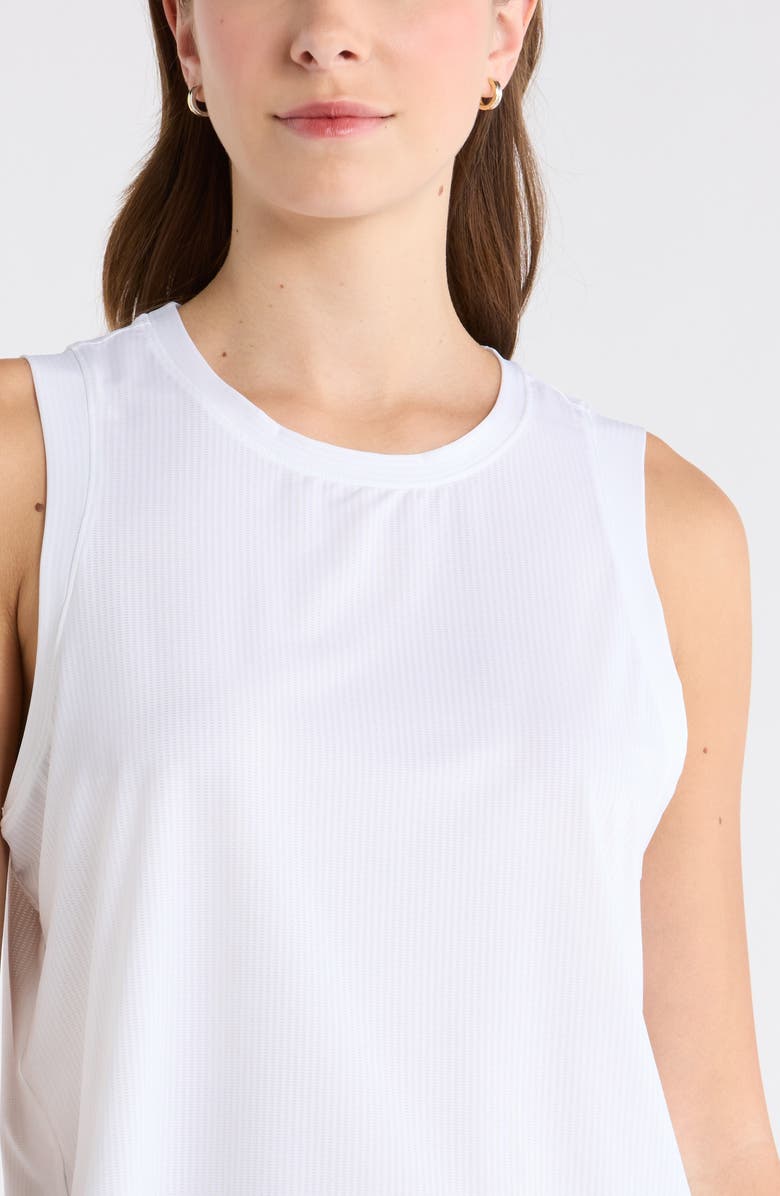 Zella Smash Hit Mesh Tank, Alternate, color, White
