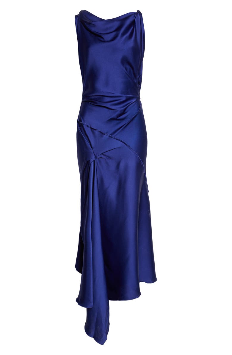 Victoria Beckham Posy Midi Dress, Main, color, Bright Indigo