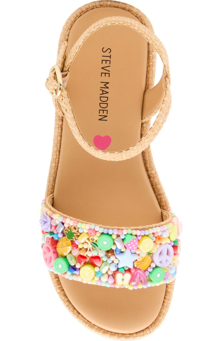 Steve Madden Kids' Arabela Ankle Strap Sandal, Alternate, color, Natural