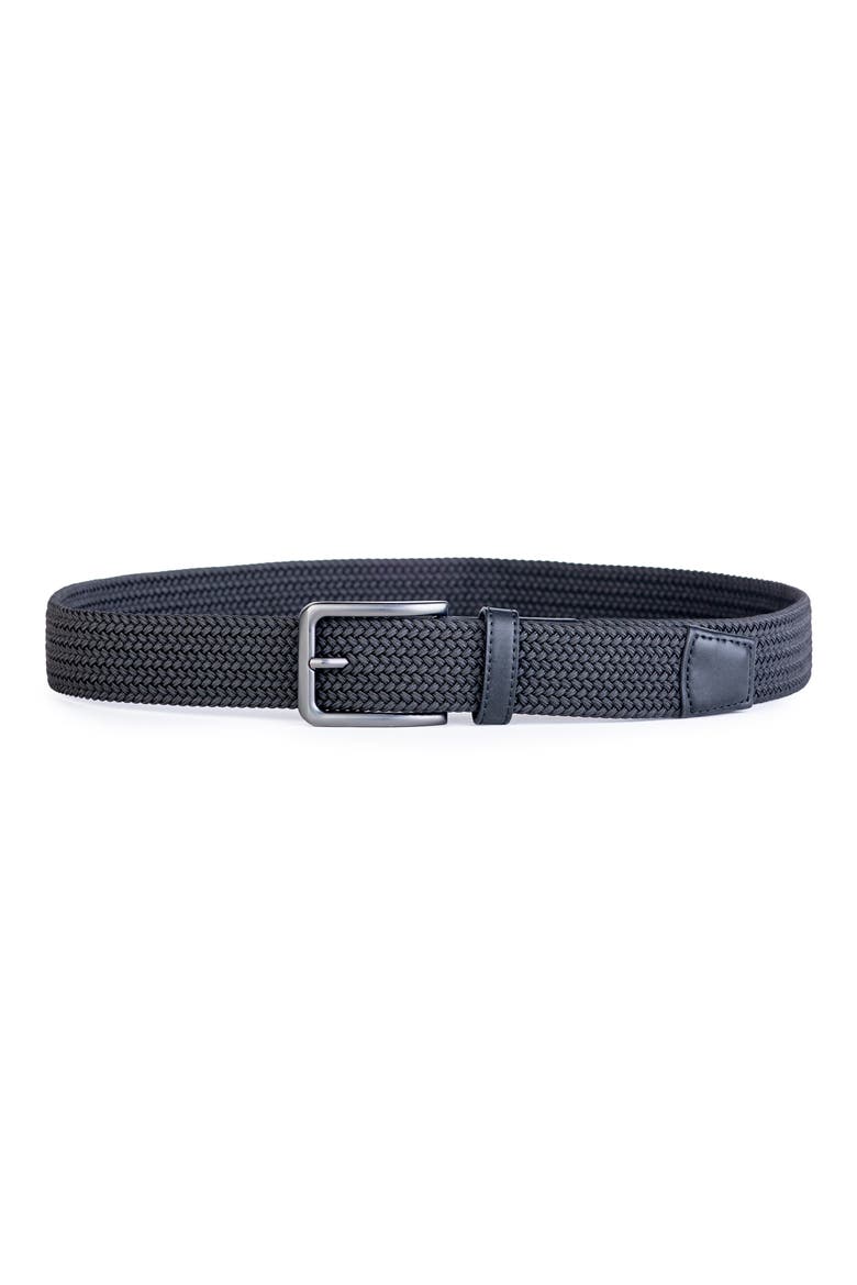 Stretch Woven Belt, Main, color, BLACK