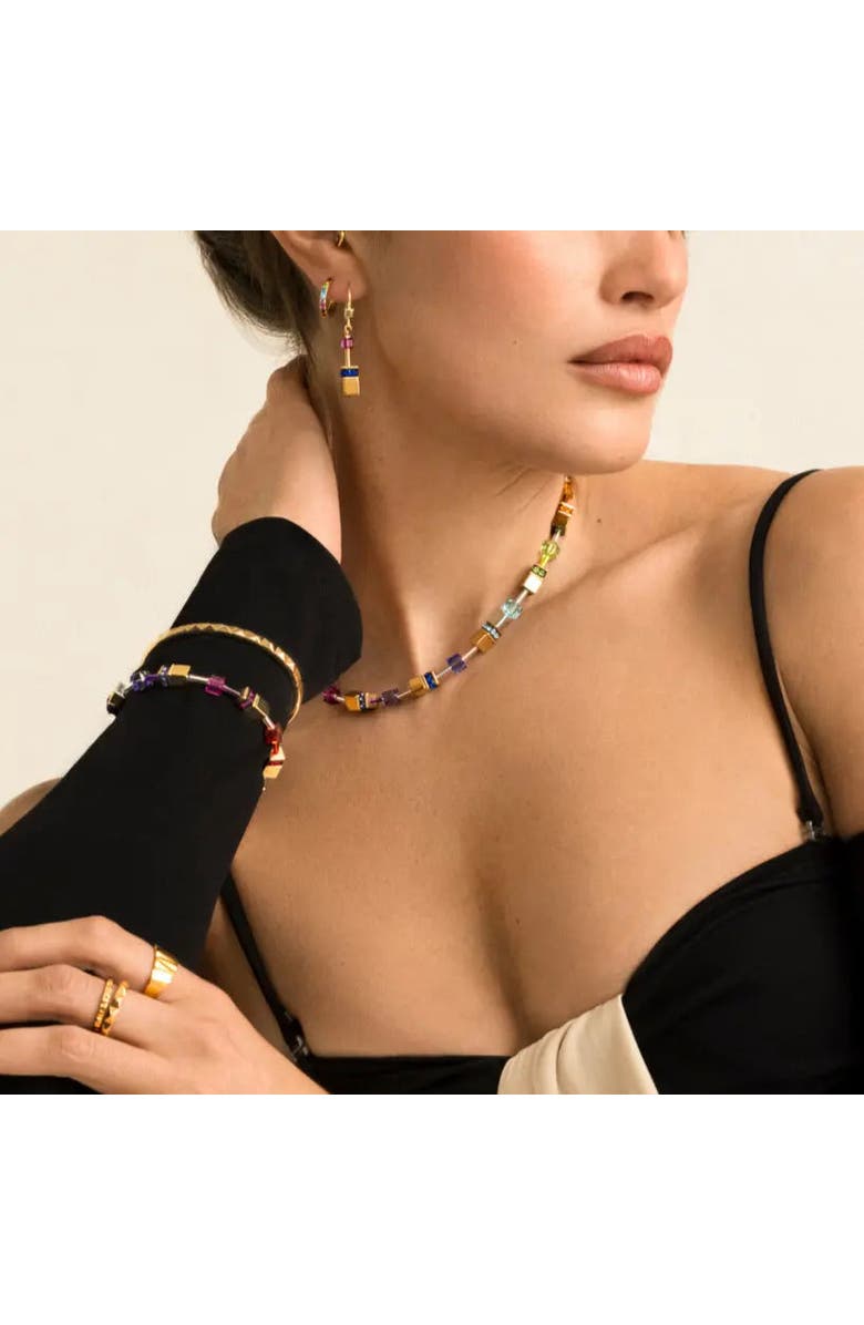 COEUR DE LION Geocube Iconic Metallic Gold Earrings, Alternate, color, Gold