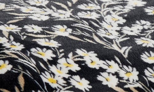 Jessica Simpson Plush Fleece Throw Blanket In Black