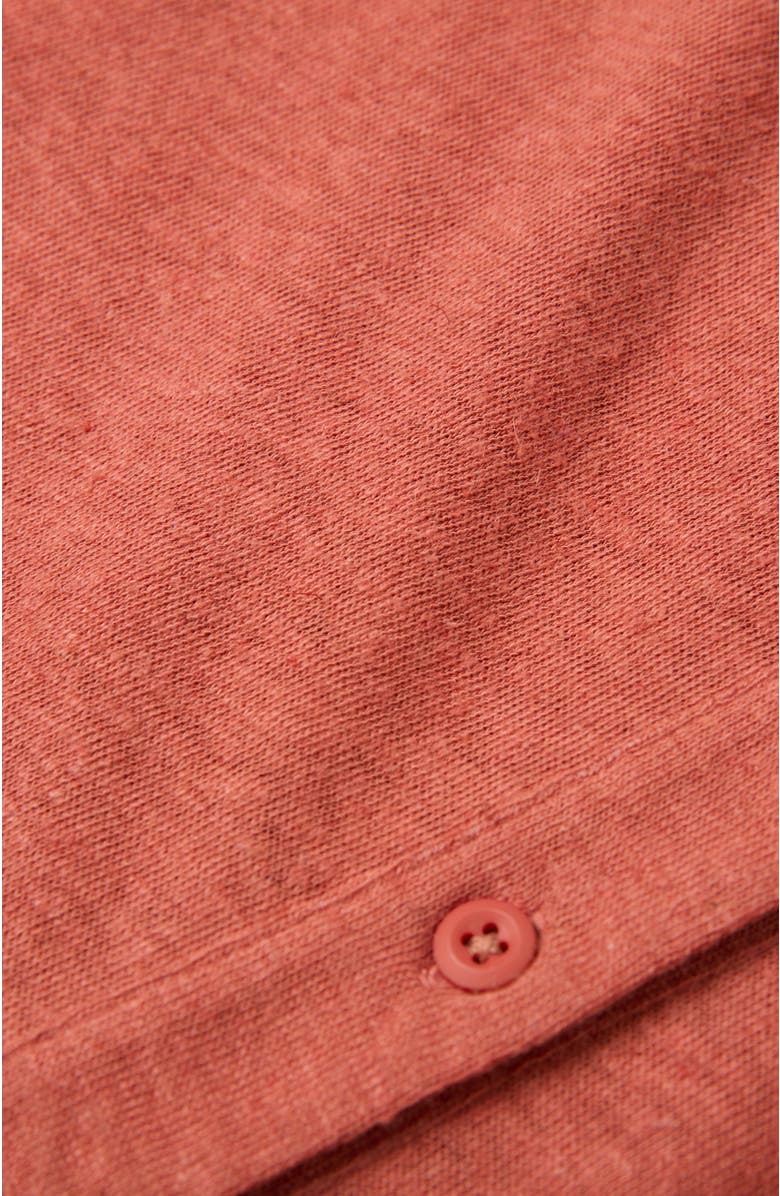 Celtic & Co. Button Through Top, Alternate, color, Redwood
