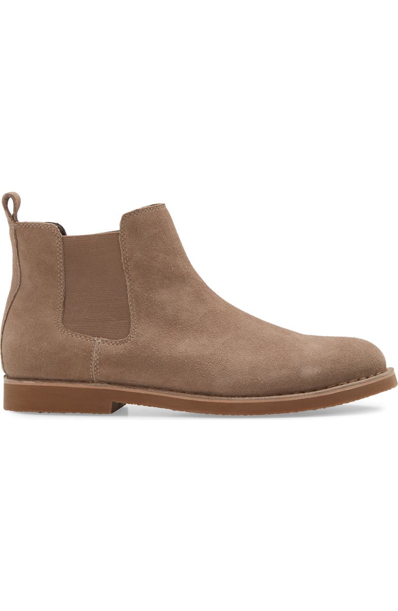 BP. Payce Suede Chelsea Boot, Alternate, color, Taupe Suede