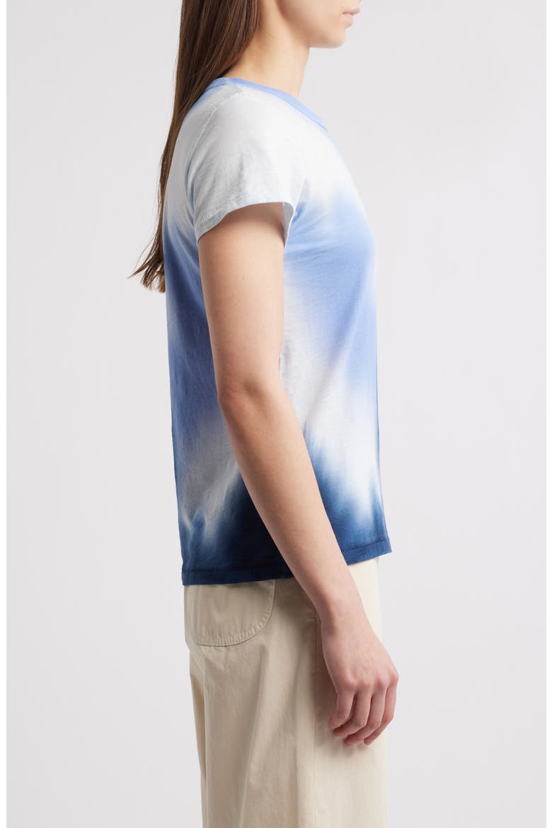 The Slub Tie Dye Cotton T-Shirt, Alternate, color, BLUE MULTI