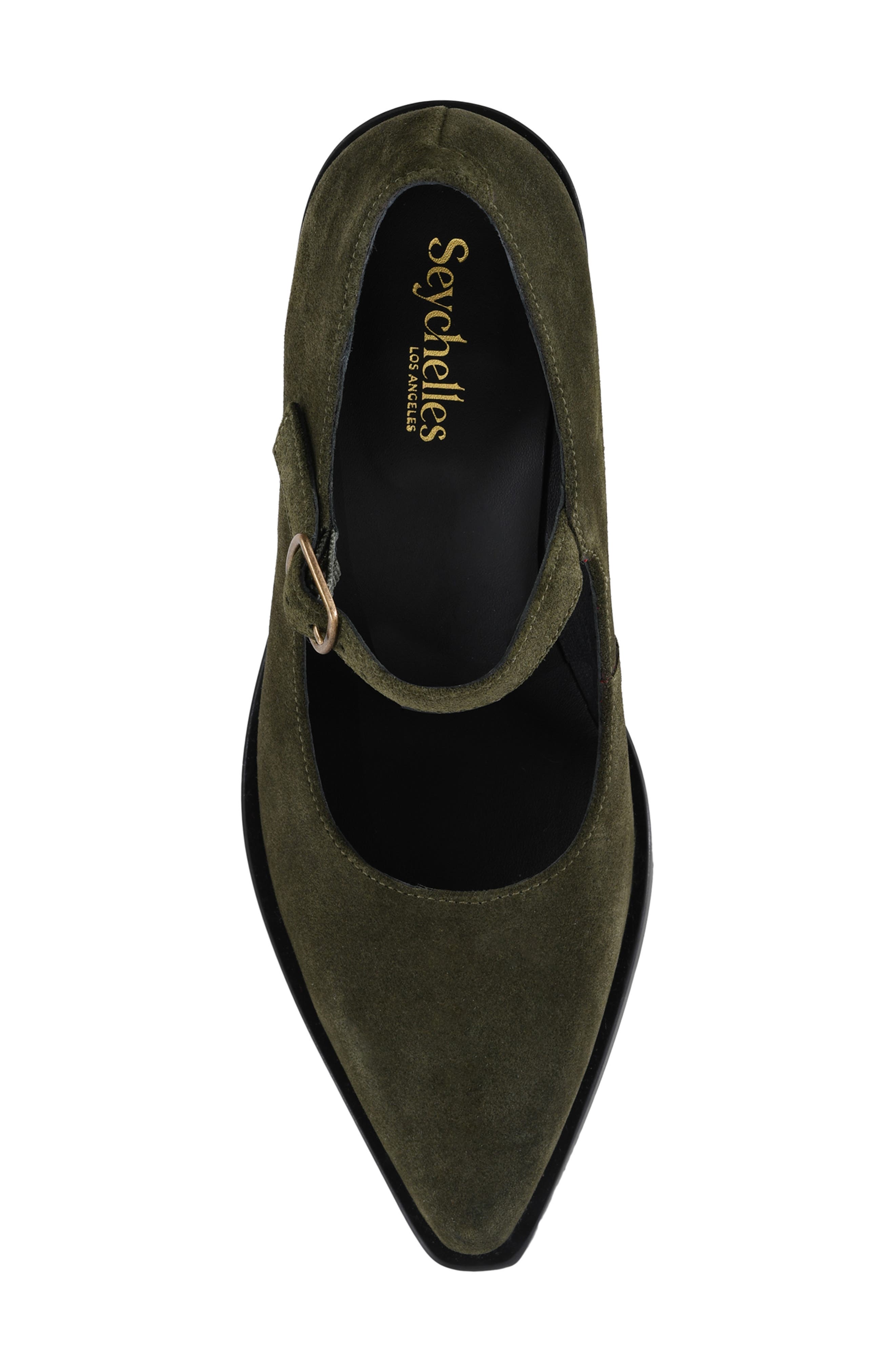 Seychelles Sparks Ankle Strap Wedge Pump, Alternate, color, Olive