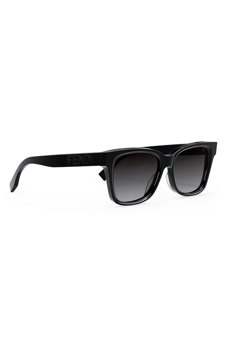 Fendi 'Fendi Lettering 54mm Geometric Sunglasses, Alternate, color,