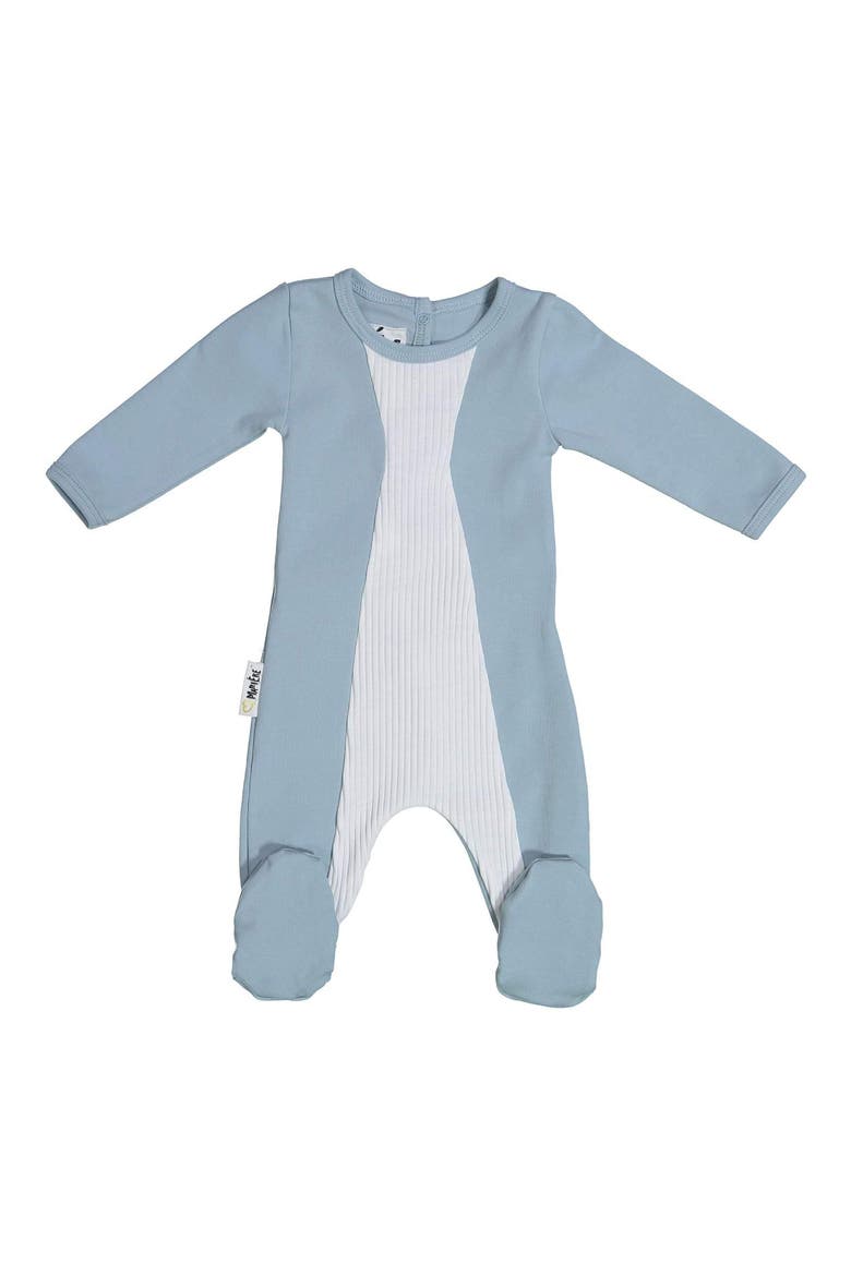 Two-Tone Footie, Main, color, BLUE