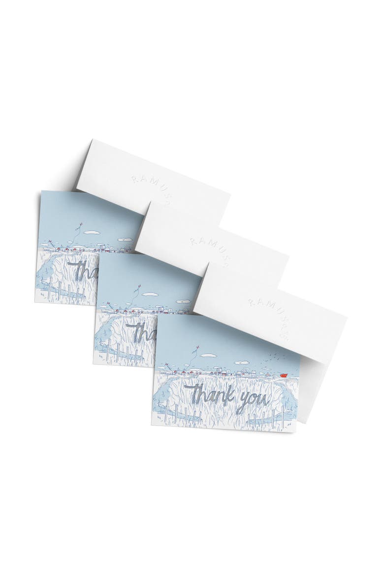 Thank You Greeting Card Pack (3ct) "Thank You Salty Town", Main, color, Multi-Pack