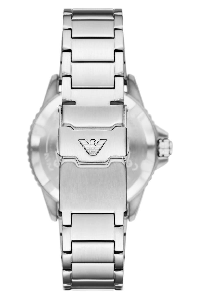 World Explorer Solar Bracelet Watch, 42mm, Alternate, color, SILVER