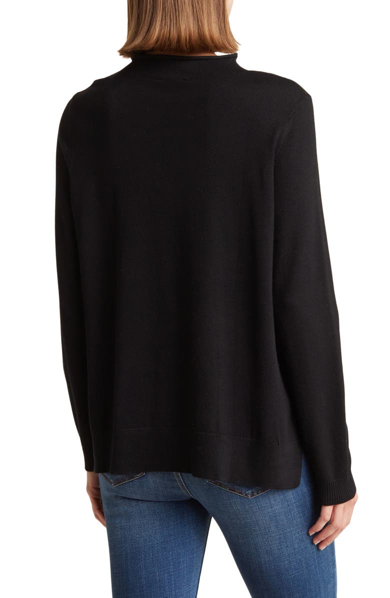 Adrianna Papell Mock Neck Sweater, Alternate, color, 