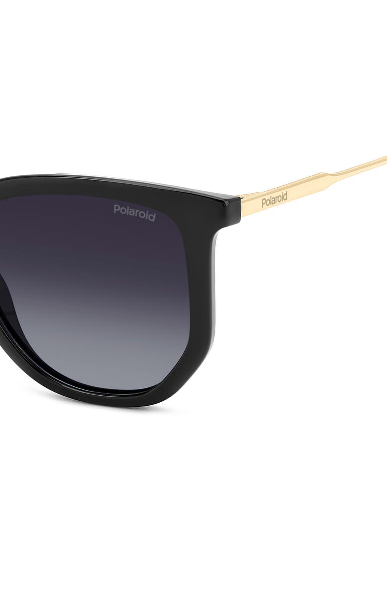 Polaroid 51mm Polarized Square Sunglasses, Alternate, color, Black/ Grey Sf Polar