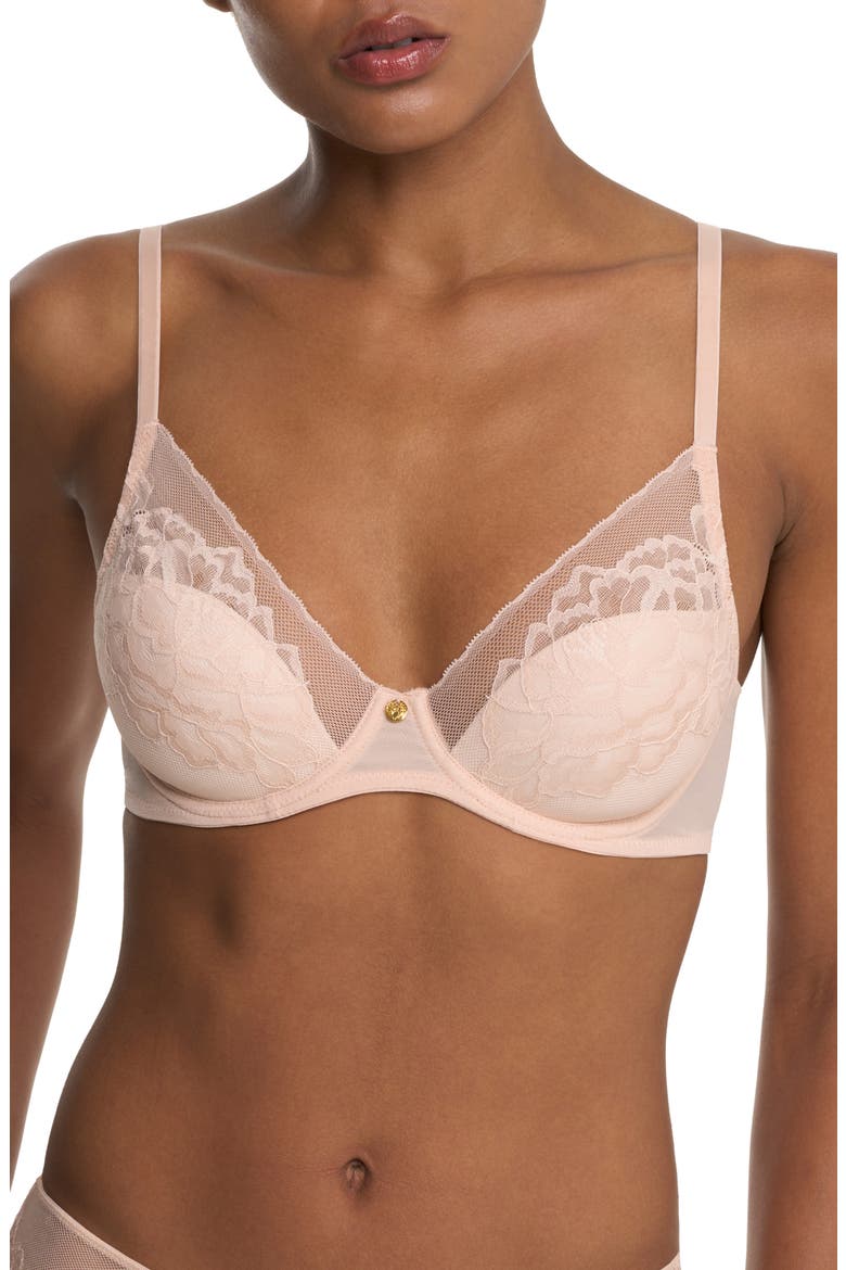 Flora Underwire Contour Bra, Main, color, CAMEO ROSE/ CASHMERE
