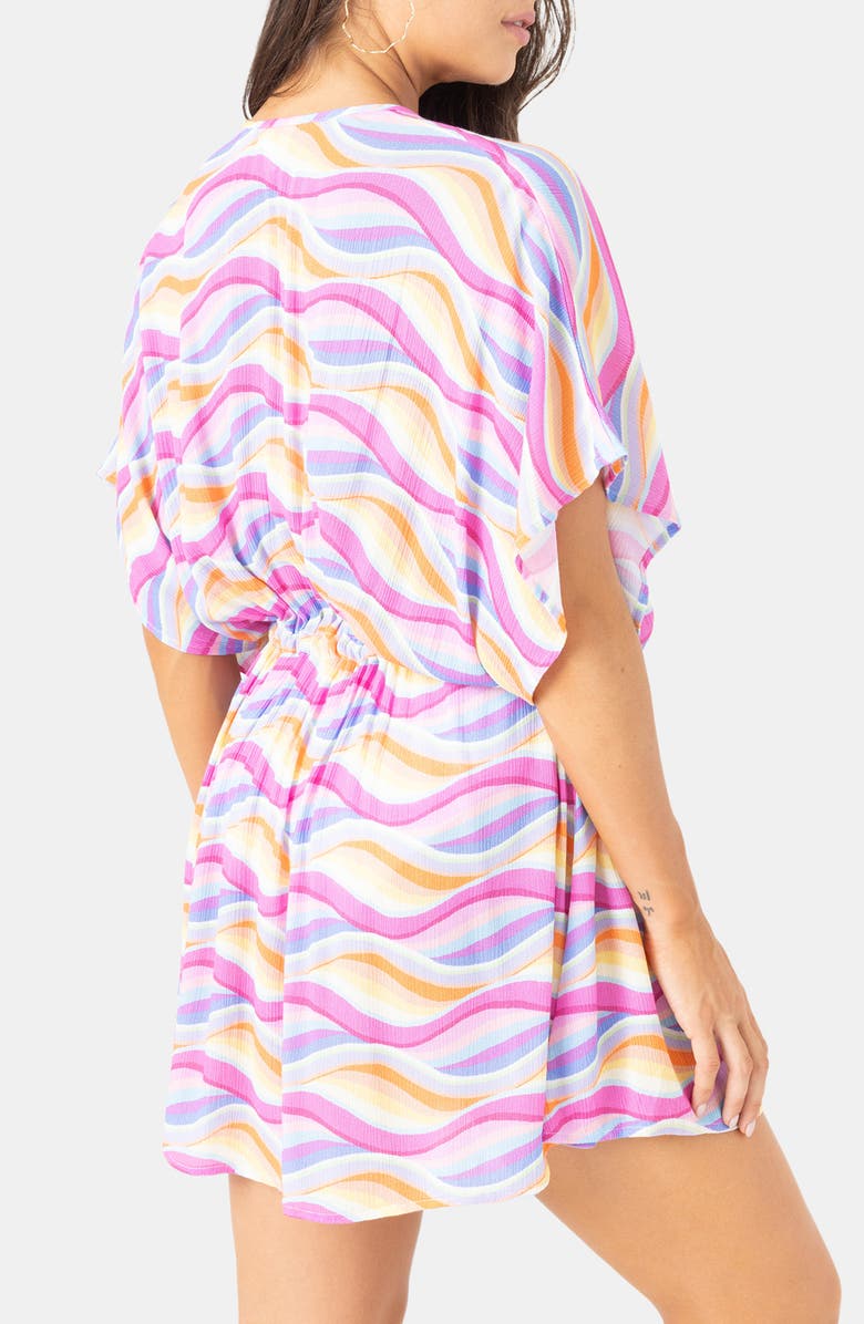 Roxy High Tide Cover-Up Tunic, Alternate, color, Pink Combo