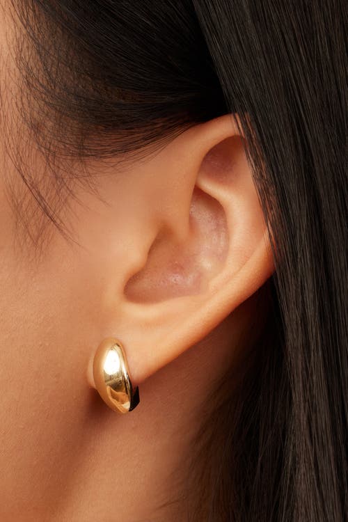 Oradina The Archie Drop Earrings In Yellow Gold