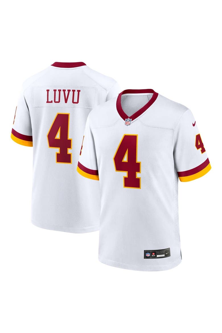 Men's Nike Frankie Luvu White Washington Commanders Game Super Bowl Era Jersey, Main, color, White