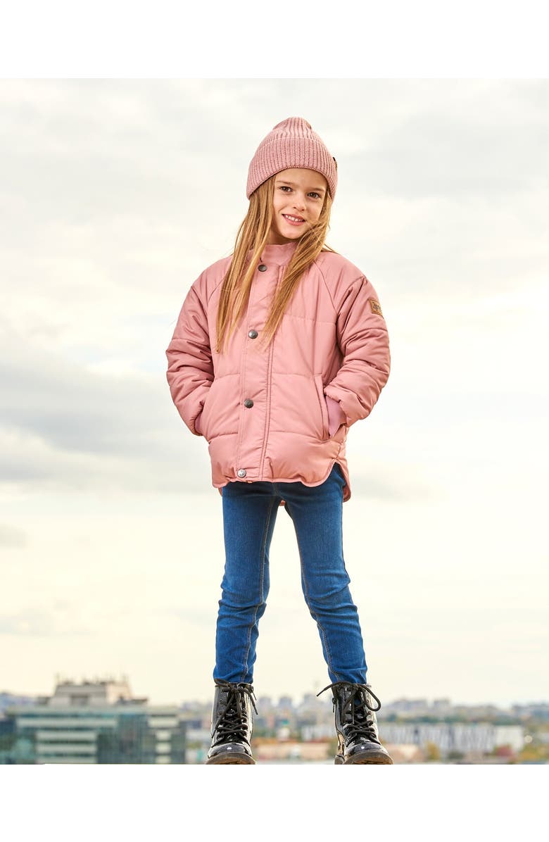 Deux par Deux Girl's Quilted Jacket Pink, Alternate, color, 