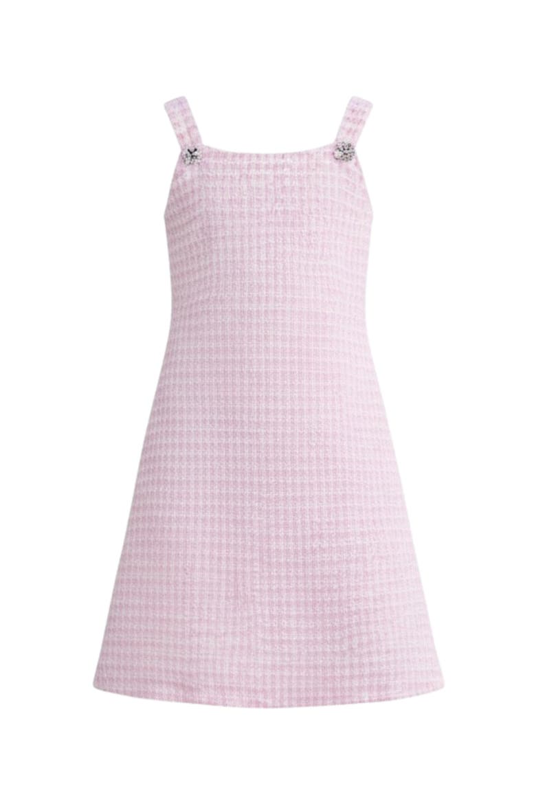 Charm Double Bow Spring Dress, Main, color, Pink