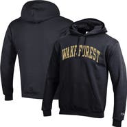 Champion Men's Champion Black Wake Forest Demon Deacons Basic Arch Fleece Pullover Hoodie
