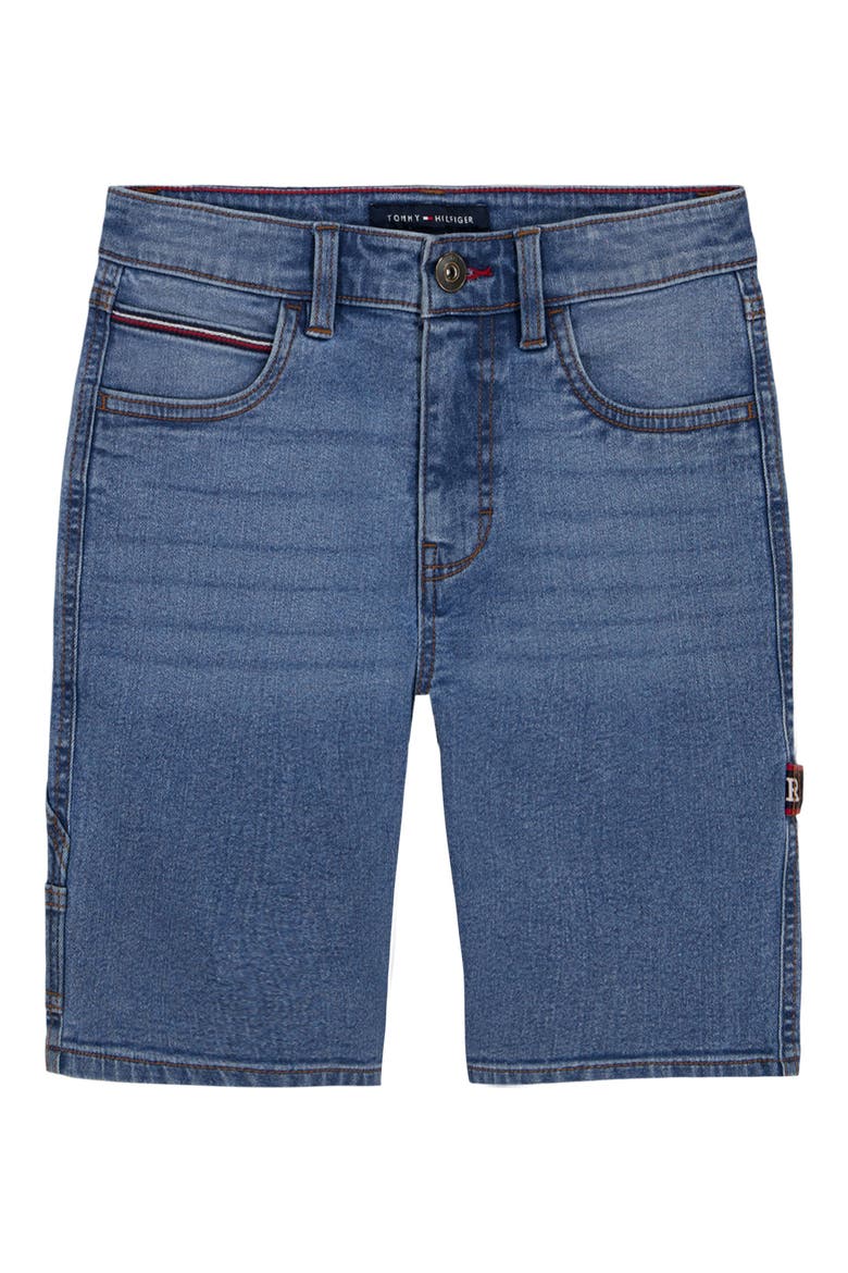 Kids' Utility Denim Shorts, Main, color, TIDAL