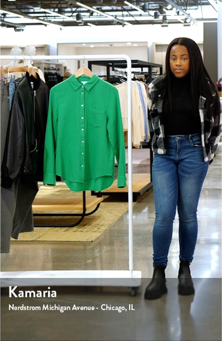 Casual Gauze Button-Up Shirt, sales video thumbnail