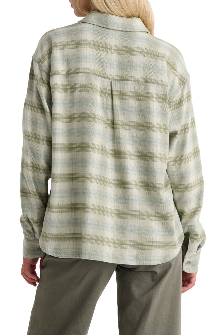 SeaWool Flannel Shirt, Alternate, color, PLAID OIL GREEN