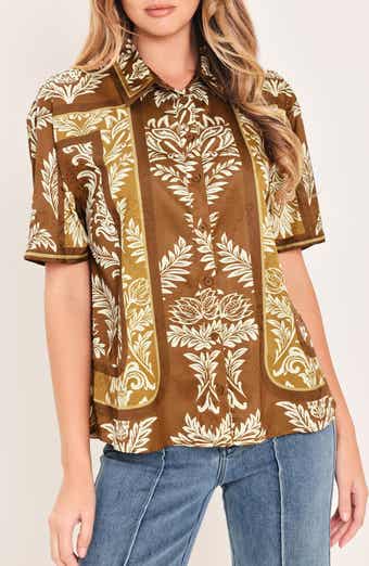 Button-Down Woven Top