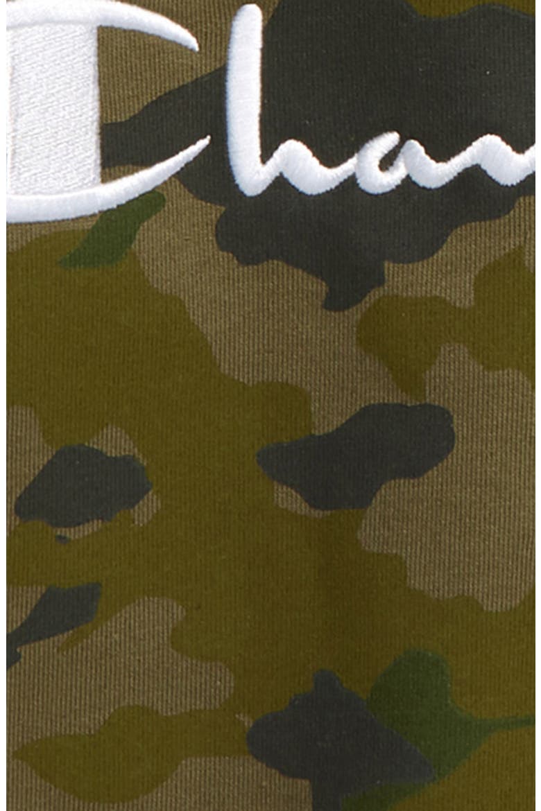 Kids' Camo Premium Fleece Crewneck Sweatshirt, Alternate, color, GREEN CAMO