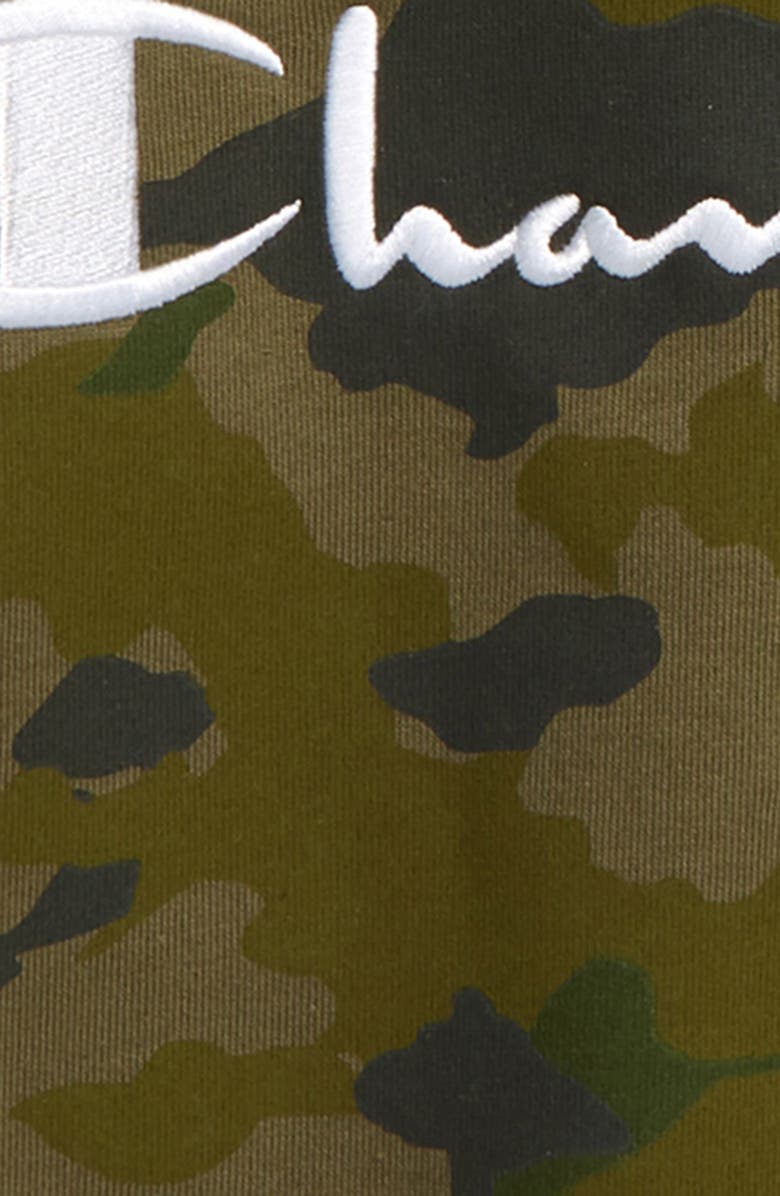 Champion Kids' Camo Premium Fleece Crewneck Sweatshirt, Alternate, color, 