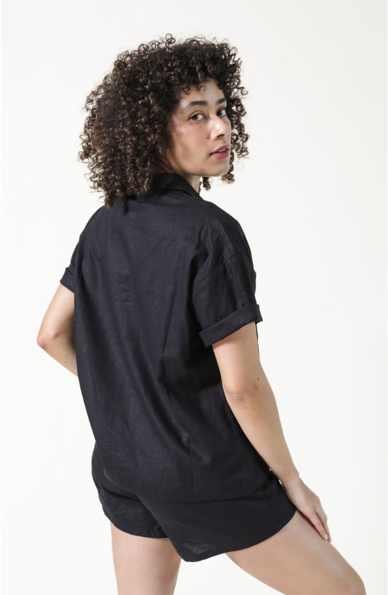 POPLINEN Rita Linen Shirt, Alternate, color, 