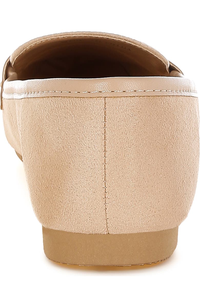 LONDON RAG Lumina Penny Strap Studded Loafer, Alternate, color, Beige