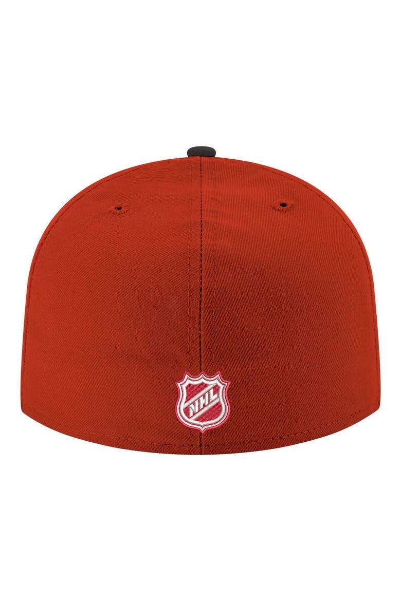 Men's New Era  Red Detroit Red Wings Core Logo Two-Tone 59FIFTY Fitted Hat, Alternate, color, Red