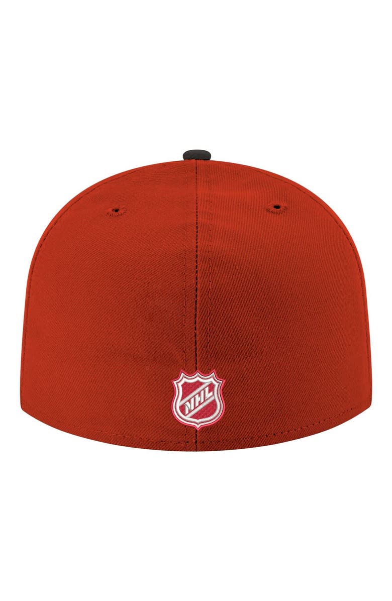 New Era Men's New Era  Red Detroit Red Wings Core Logo Two-Tone 59FIFTY Fitted Hat, Alternate, color, Red