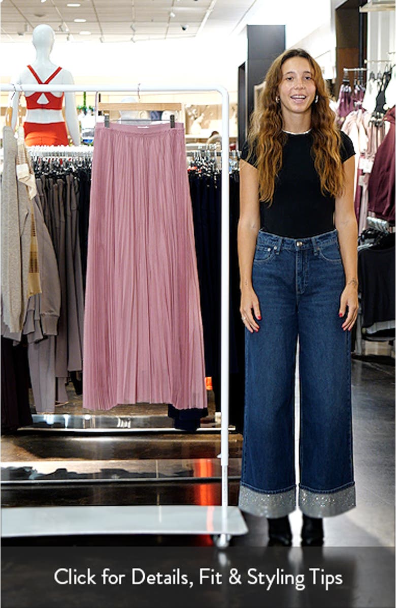 Pleated Mesh Skirt, sales video thumbnail