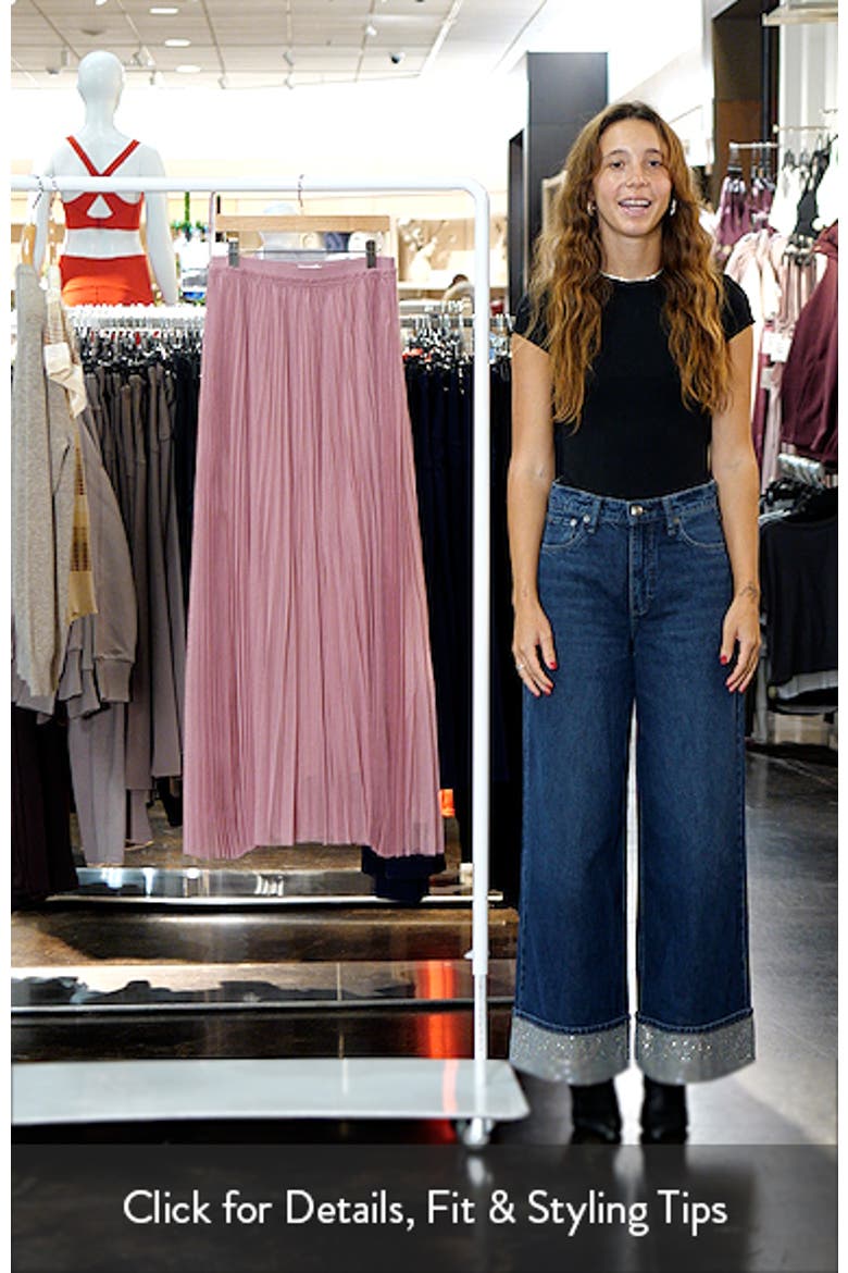Pleated Mesh Skirt video
