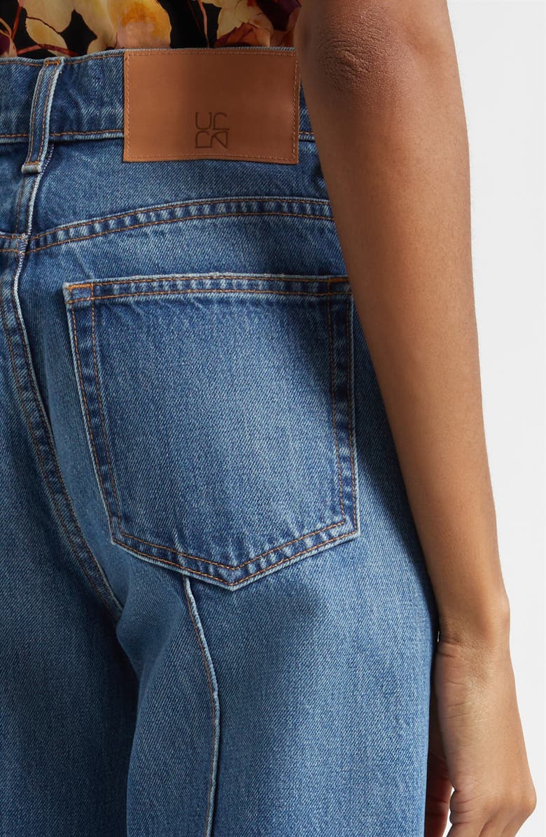 Ulla Johnson Genevieve Pintuck Jeans, Alternate, color, Danube