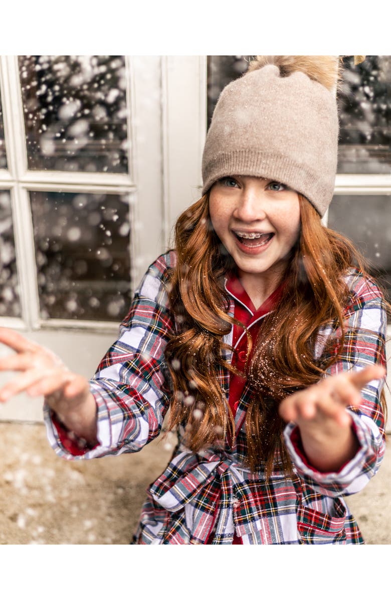 Petite Plume Kids' Balmoral Tartan Robe, Alternate, color, 