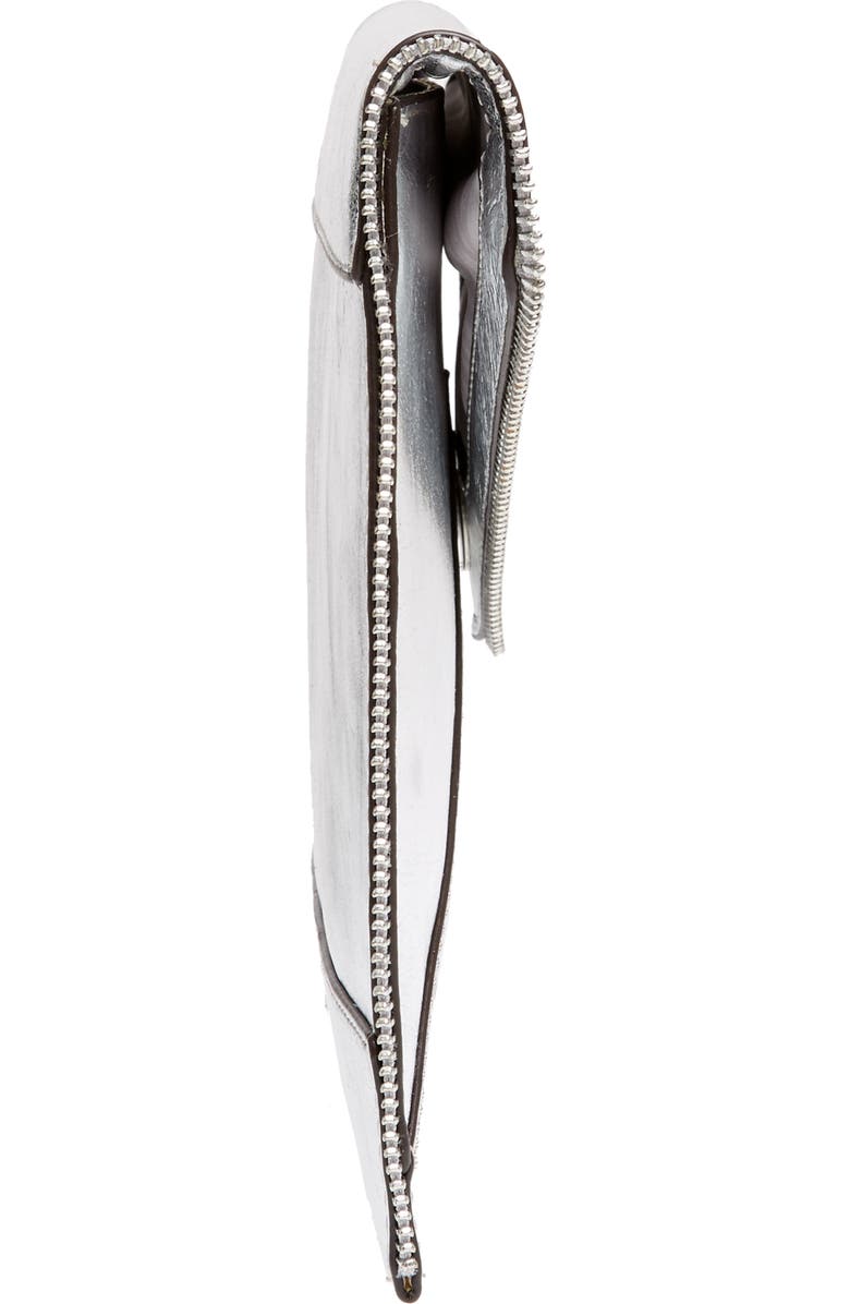 Rebecca Minkoff Leo Mirror Metallic Envelope Clutch, Alternate, color,