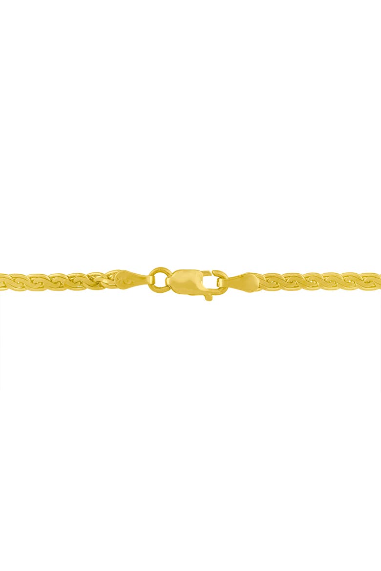 14K Yellow and White Gold 1/4 Cttw Diamond "V" Shape 18" Pendant Necklace, Alternate, color, Yellow