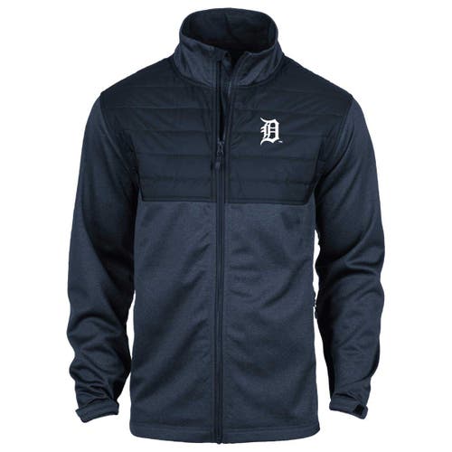 Dunbrooke Heather Navy Detroit Tigers Explorer Full-zip Jacket In Blue