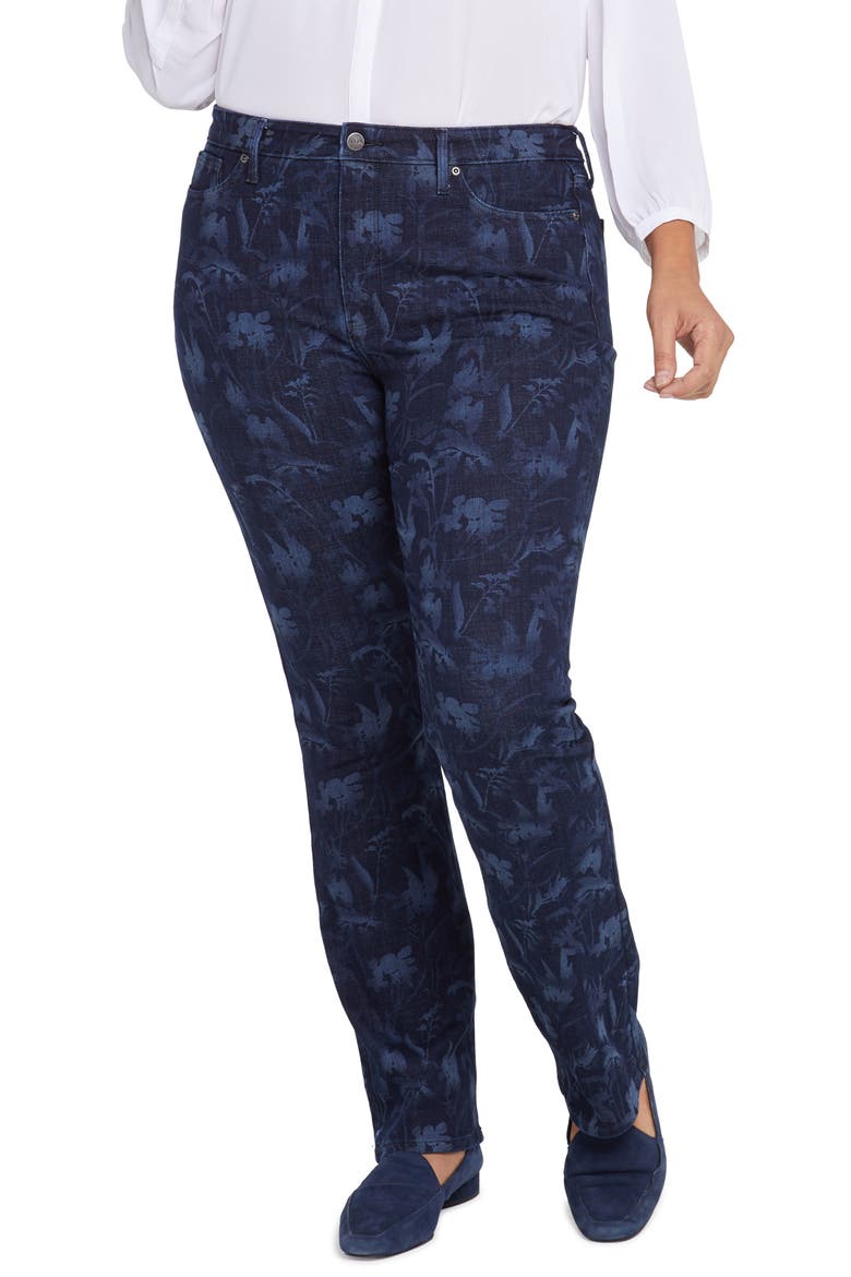Floral Print High Waist Slim Bootcut Jeans, Main, color, BISHOP FLORAL MULTI LASER