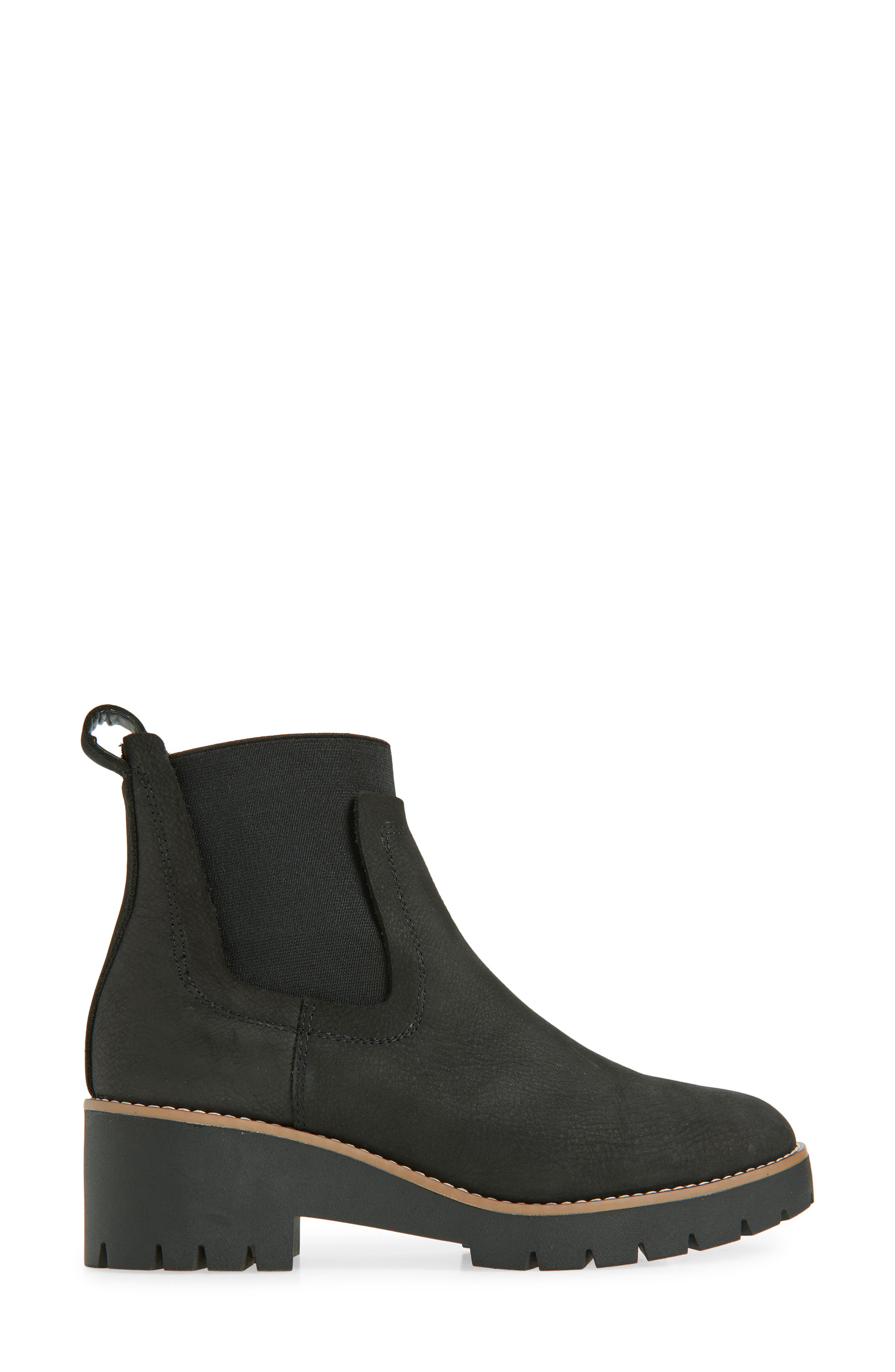 Dyme Waterproof Chelsea Boot, Alternate, color, BLACK NUBUCK