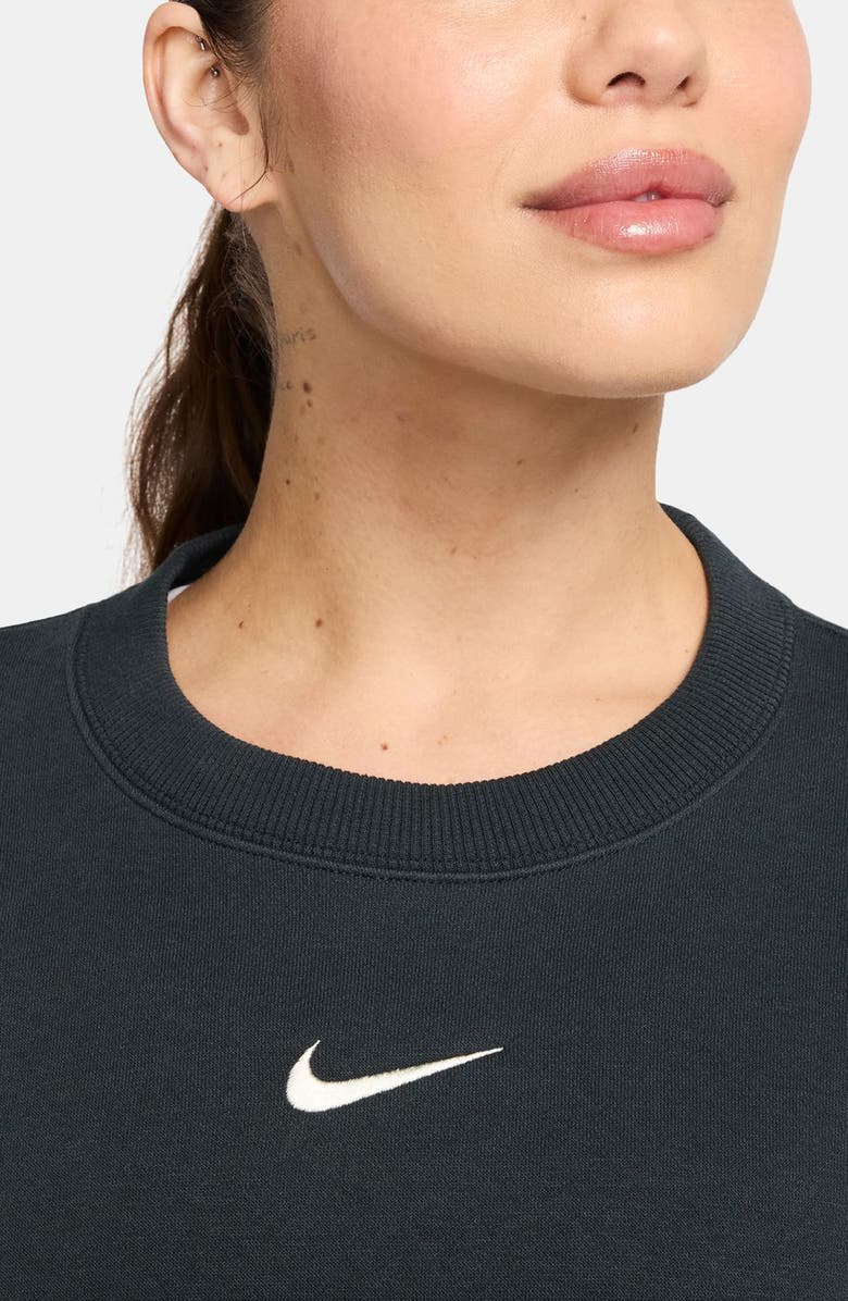 Nike Phoenix Fleece Oversize Crewneck Sweatshirt, Alternate, color, 390 Seawd/Sail