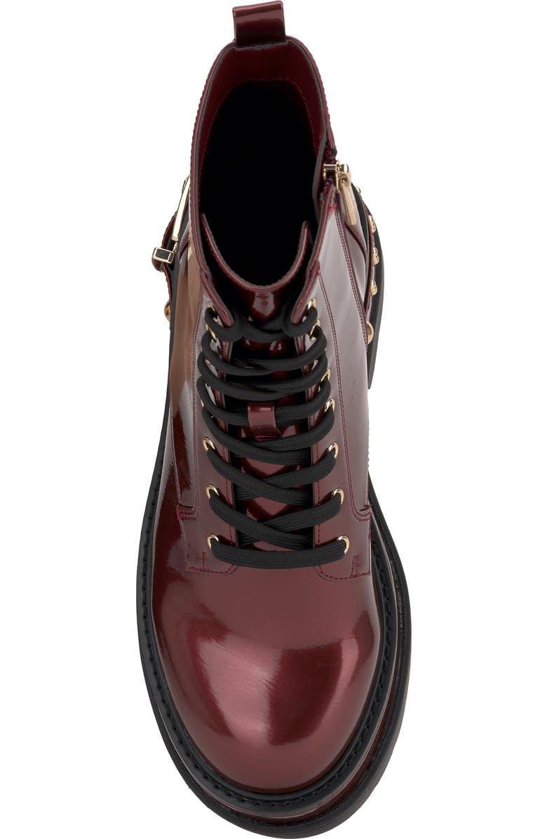 Jessica Simpson Imelda Lace-Up Platform Moto Bootie, Alternate, color, Oxblood