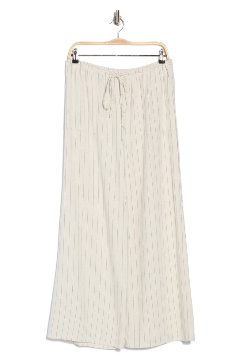 Wide Leg Drawstring Pants, Alternate, color, LINEN