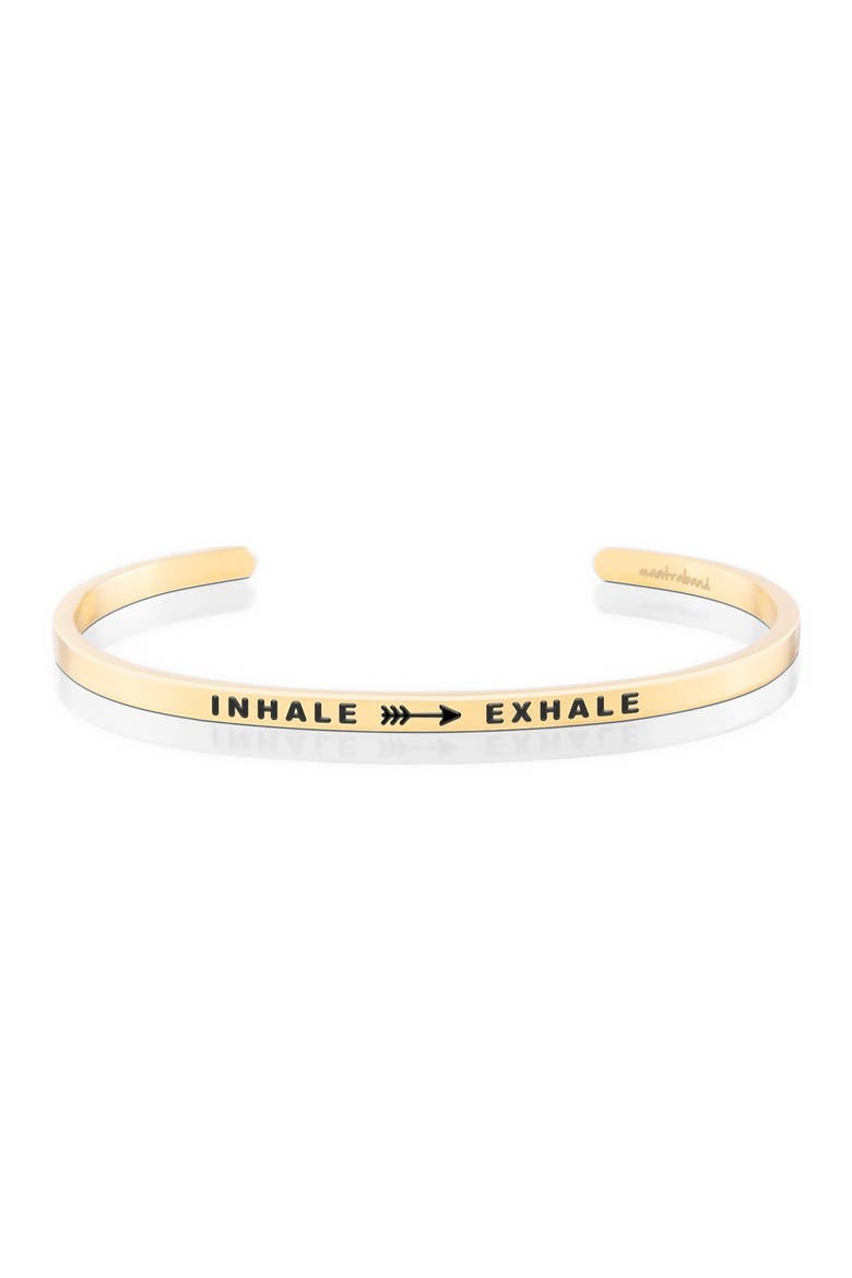 Inhale Exhale bracelet, Main, color, Yellow Gold