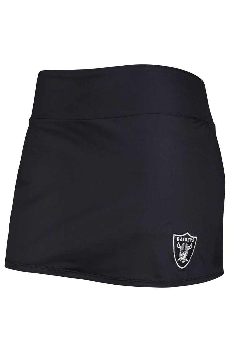 Tommy Bahama Women's Tommy Bahama Black Las Vegas Raiders Pearl Pull-On Swim Skort, Alternate, color, 