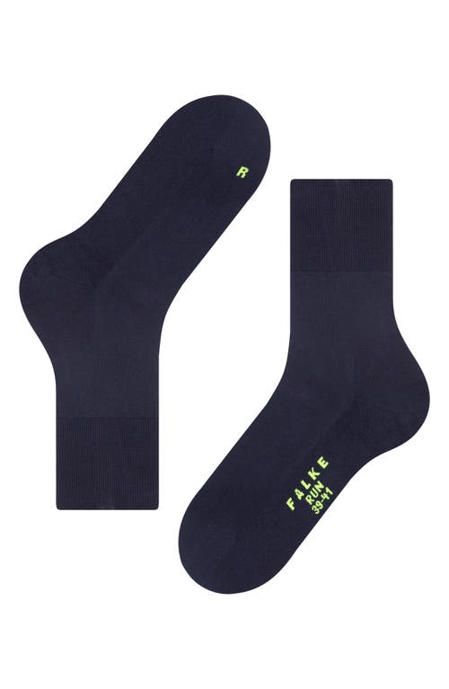 Shop Falke Gender Inclusive Run Crew Socks In Marine